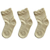 Super Soft Thin Organic Color Cotton Socks (3 Pack)