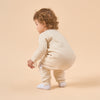 1.0 TOG Super Soft Organic Cotton 2-Way Zip Sleep & Play Pajamas - Beige