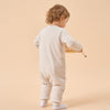 2.0 TOG Super Soft Organic Cotton 2-Way Zip Sleep & Play Pajamas - Light Grey