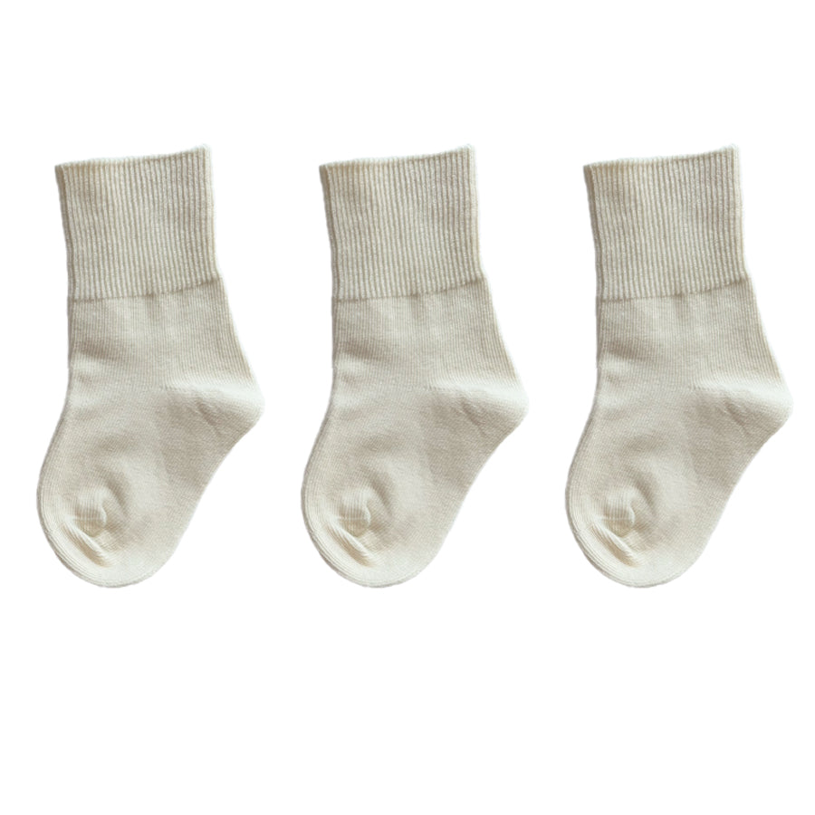 Super Soft Thick Organic Color Cotton Socks (3 Pack)
