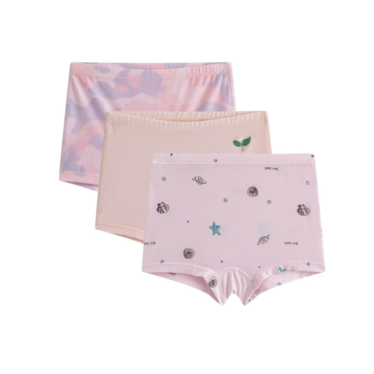 Girls' Boxer Brief Super Soft TENCEL™ Modal Underwear (3 Pack)