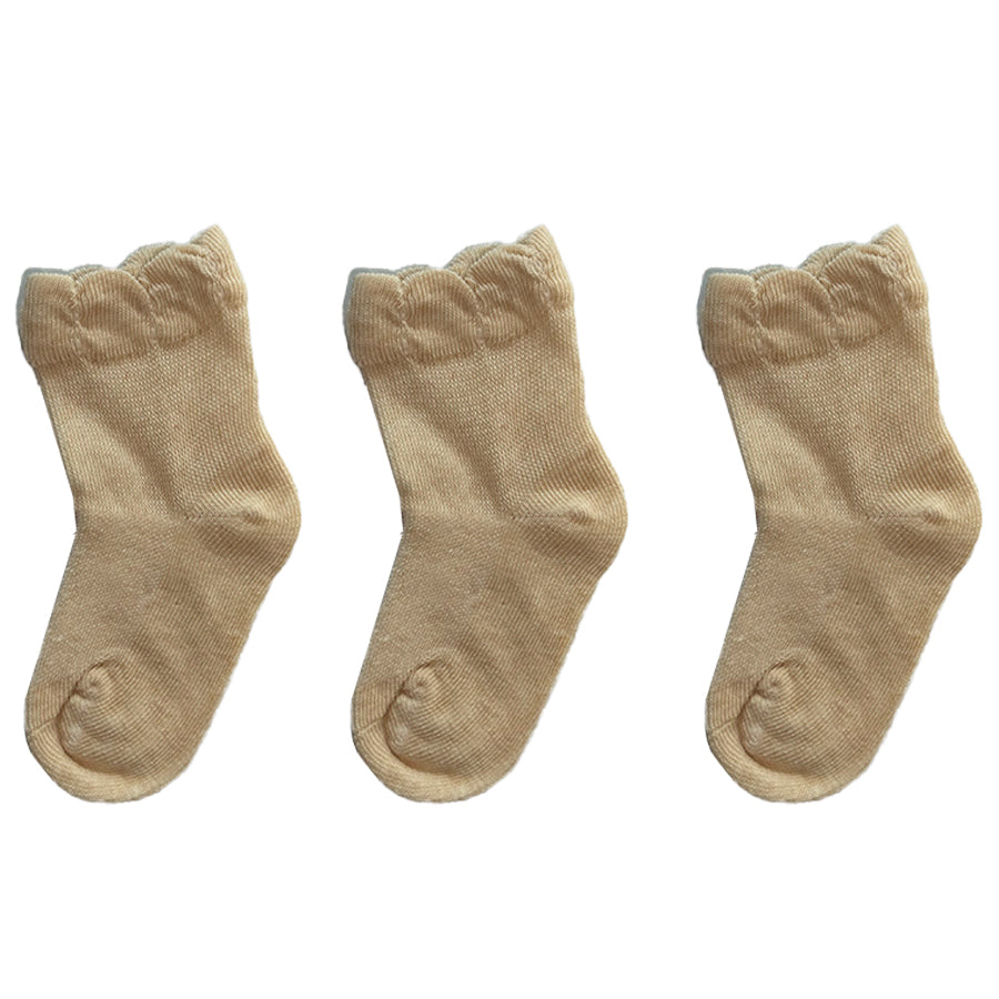 Super Soft Thin Organic Color Cotton Socks (3 Pack)