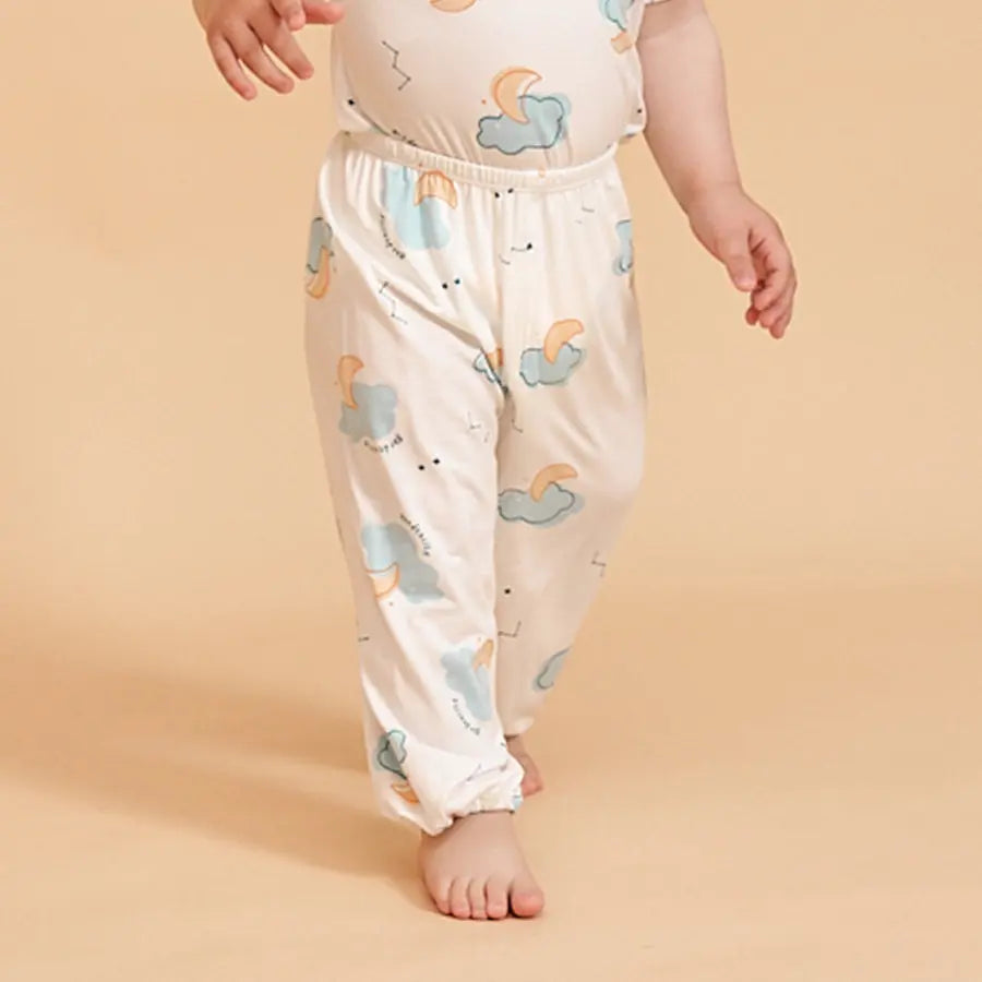 Little Plant Baby TENCEL Modal Long Pant Blue Cloud Little Plant 