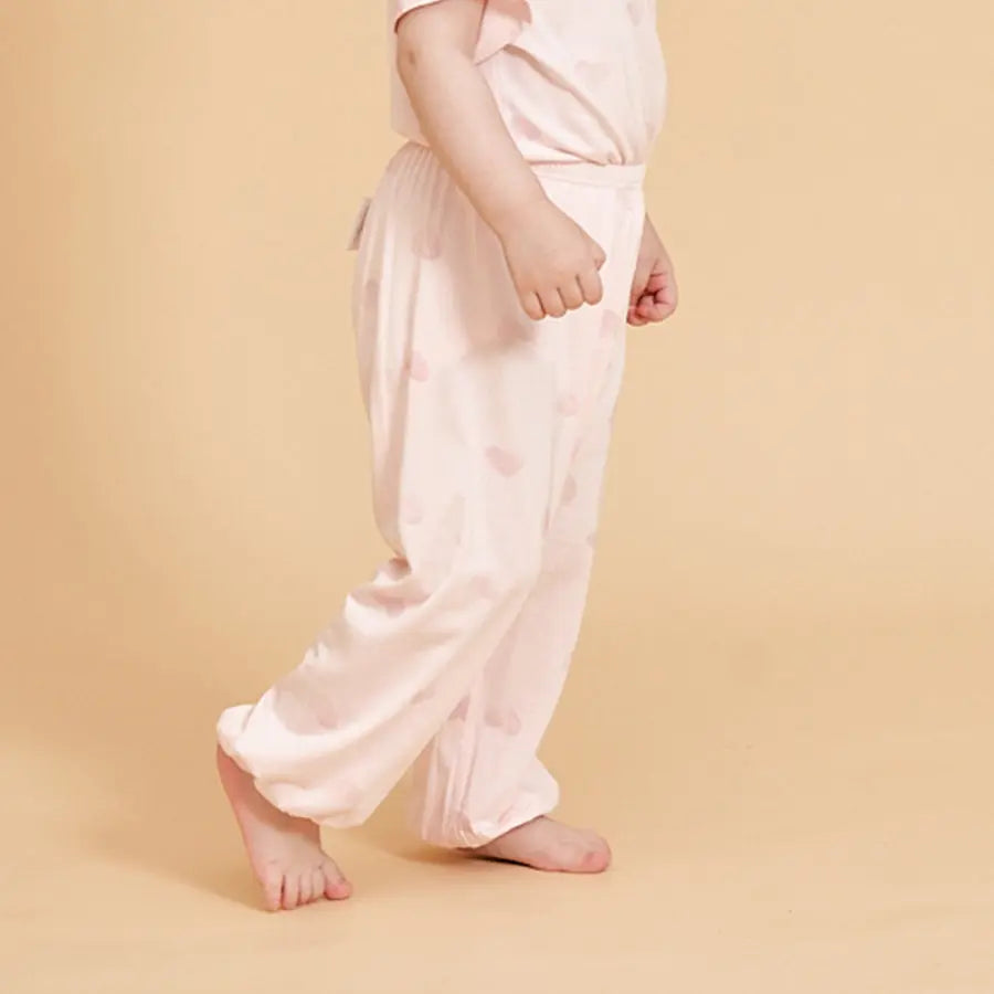 Little Plant Baby TENCEL Modal Long Pant Pink Heart Little Plant 