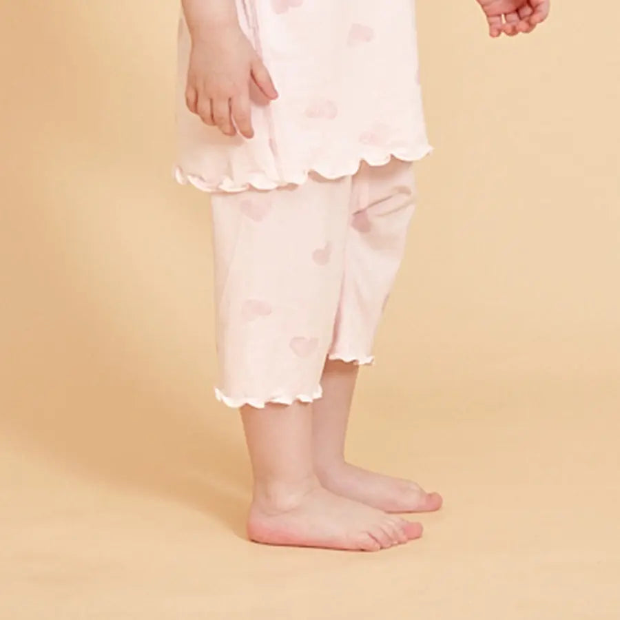 Little Plant Baby TENCEL Modal Short Pant Pink Heart Little Plant 