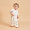 Little Plant Baby TENCEL Modal Sleeper Gowns Blue Cloud Little Plant 