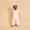 Little Plant Baby TENCEL Modal Sleeper Gowns Blue Cloud Little Plant 