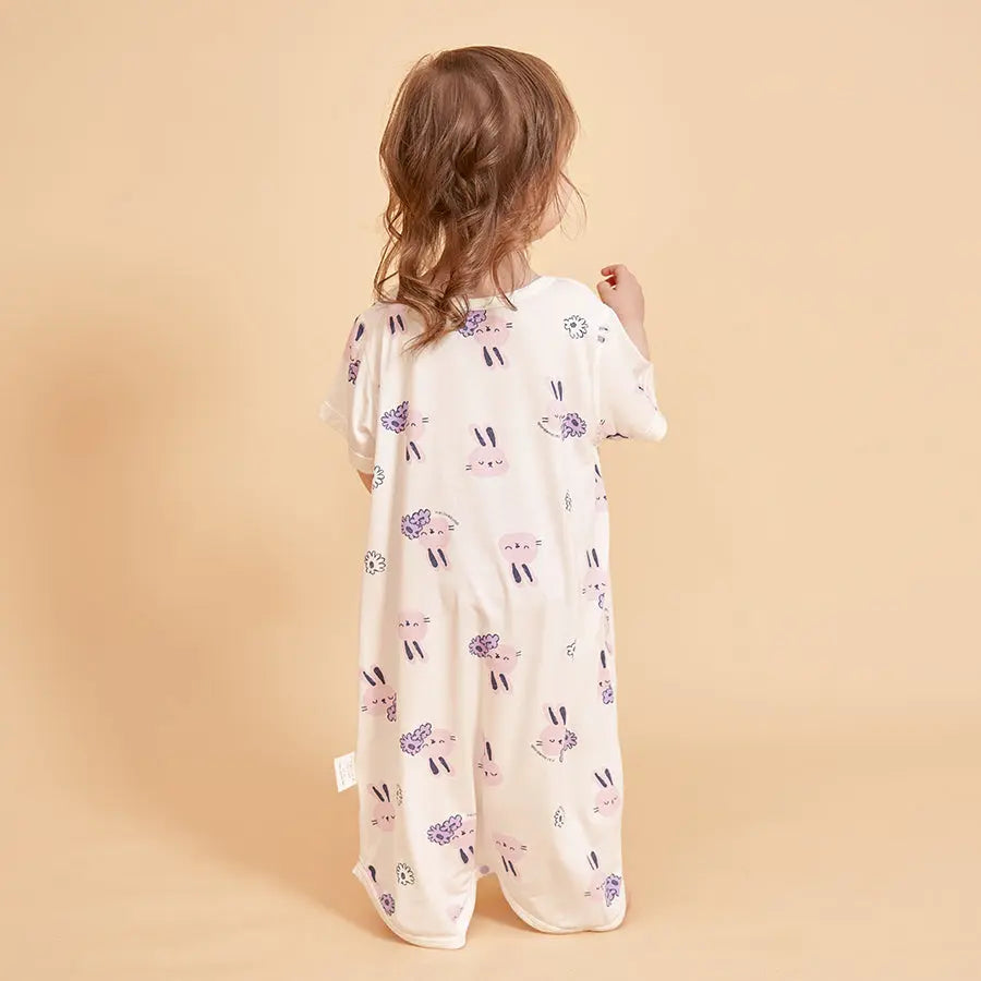 Little Plant Baby TENCEL Modal Sleeper Gowns Bunny Little Plant 