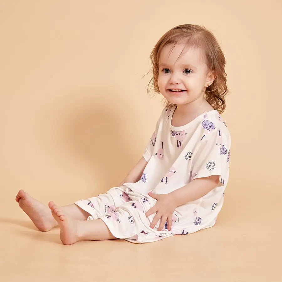 Little Plant Baby TENCEL Modal Sleeper Gowns Bunny Little Plant 