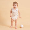 Little Plant Baby TENCEL Modal Tank Bodysuit Bear Paw Little Plant 