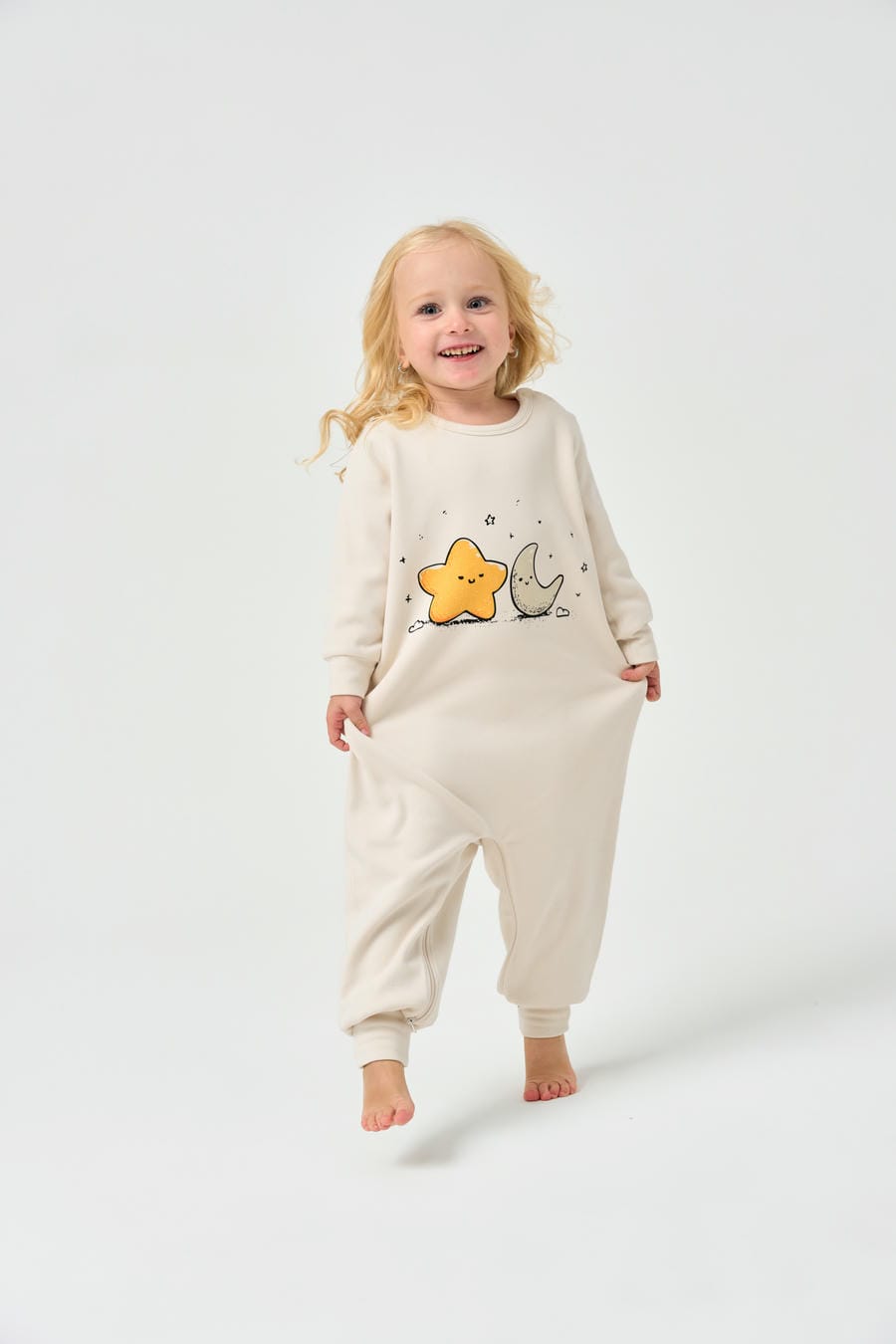 Double Layer Super Soft  TENCEL™ Modal & Organic Cotton Romper- Star&Cloud