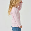 Long Sleeve Slim Fit Mock Neck Top - Pink
