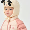 Kids Panda White Duck Down Winter Hat