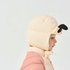Kids Panda White Duck Down Winter Hat