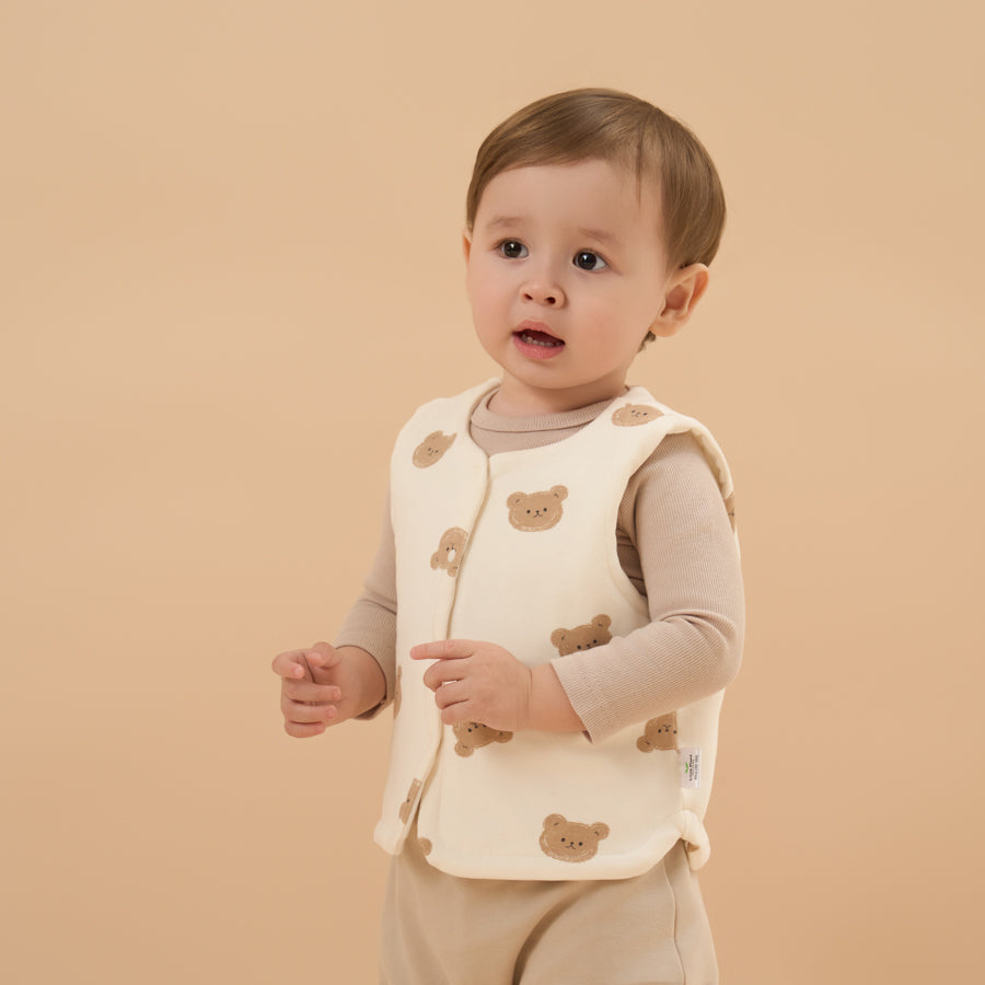 Super Soft TENCEL™ Modal Poly-Filled Vest - Bear