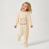 Super Soft  TENCEL™ Modal & Organic Cotton Footie Crotch Zipper Pajama - Smile Cloud