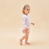 Silky Soft TENCEL™ Modal Long Sleeve Bodysuit - Pink Heart