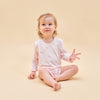 Silky Soft TENCEL™ Modal Long Sleeve Bodysuit - Pink Heart