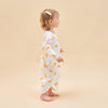 Super Soft TENCEL™ Modal & Organic Cotton Loungewear Long Sleeve - Yellow Moon