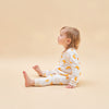 Super Soft TENCEL™ Modal & Organic Cotton 2-Way Zip Sleep & Play Pajamas - Yellow Moon