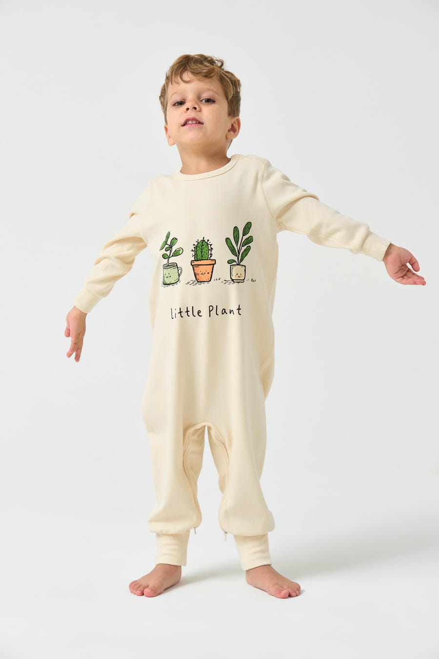 Super Soft  TENCEL™ Modal & Organic Cotton Romper- Little Plant