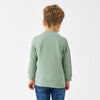 Long Sleeve Slim Fit Mock Neck Top - Green