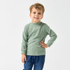 Long Sleeve Slim Fit Mock Neck Top - Green
