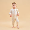 Super Soft TENCEL™ Modal & Organic Cotton 2-Way Zip Sleep & Play Pajamas - Blue Christmas