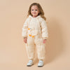 Premium White Muscovy Duck Down Dual Zipper Snowsuit- White Duckling