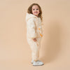 Premium White Muscovy Duck Down Dual Zipper Snowsuit- White Duckling