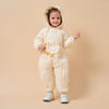 Premium White Muscovy Duck Down Dual Zipper Snowsuit- White Duckling
