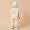 Premium White Muscovy Duck Down Dual Zipper Snowsuit- White Duckling