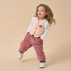 Premium White Duck Down Pink Puffer Pants——Mushroom