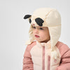 Kids Panda White Duck Down Winter Hat