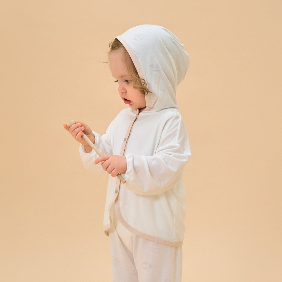 Silky Soft TENCEL™ Modal Light Coat - White Panda