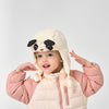 Kids Panda White Duck Down Winter Hat