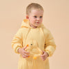 Premium White Muscovy Duck Down Dual Zipper Snowsuit- Yellow Duckling