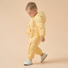 Premium White Muscovy Duck Down Dual Zipper Snowsuit- Yellow Duckling