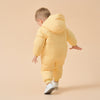 Premium White Muscovy Duck Down Dual Zipper Snowsuit- Yellow Duckling