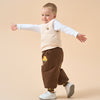Premium Goose Down Vest- White Dinosaur