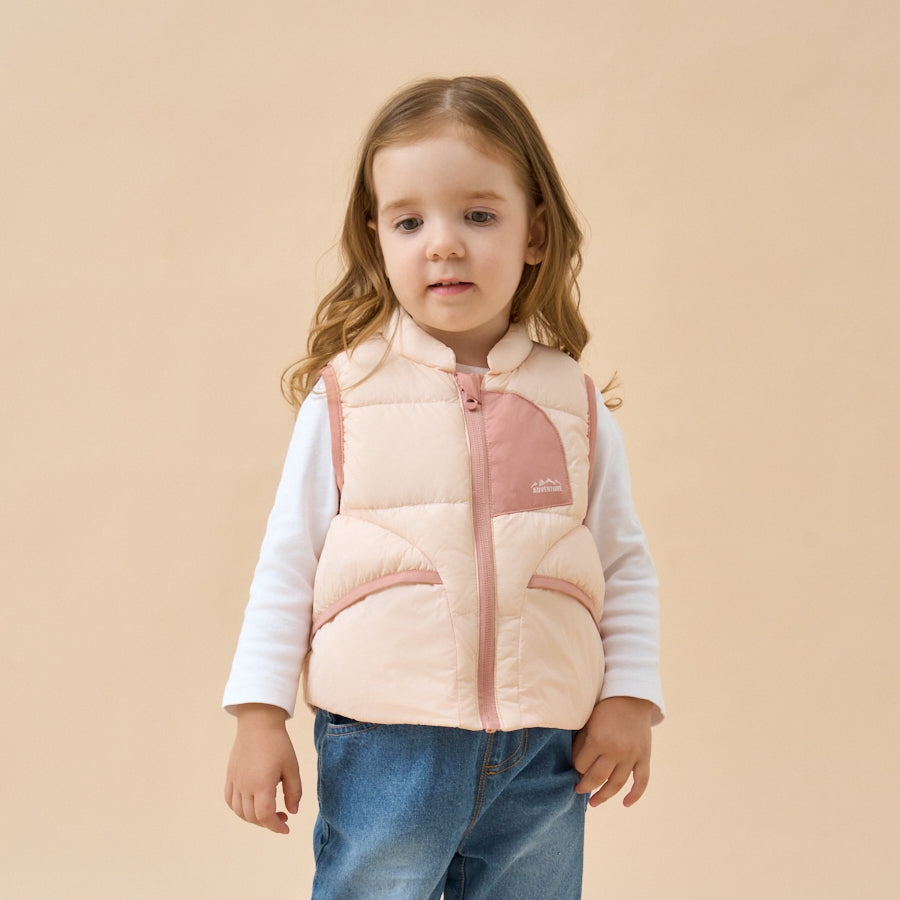 Premium Goose Down Vest——Pink