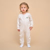 Super Soft Organic Cotton 2-Way Zip Sleep & Play Pajamas - Light Grey