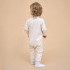 Super Soft Organic Cotton 2-Way Zip Sleep & Play Pajamas - Light Grey