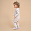 Super Soft Organic Cotton 2-Way Zip Sleep & Play Pajamas - Light Grey