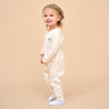 Super Soft Organic Cotton 2-Way Zip Sleep & Play Pajamas - Beige