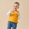 Premium Goose Down Vest- Yellow Dinosaur