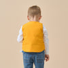 Premium Goose Down Vest- Yellow Dinosaur