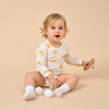 Super Soft TENCEL™ Modal & Organic Cotton Bodysuit Long Sleeve - Yellow Moon