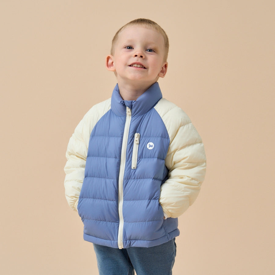 Ultra-Light Premium White Muscovy Duck Down Jacket—Blue