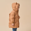 Premium White Muscovy Duck Down Jacket-Brown Tiger